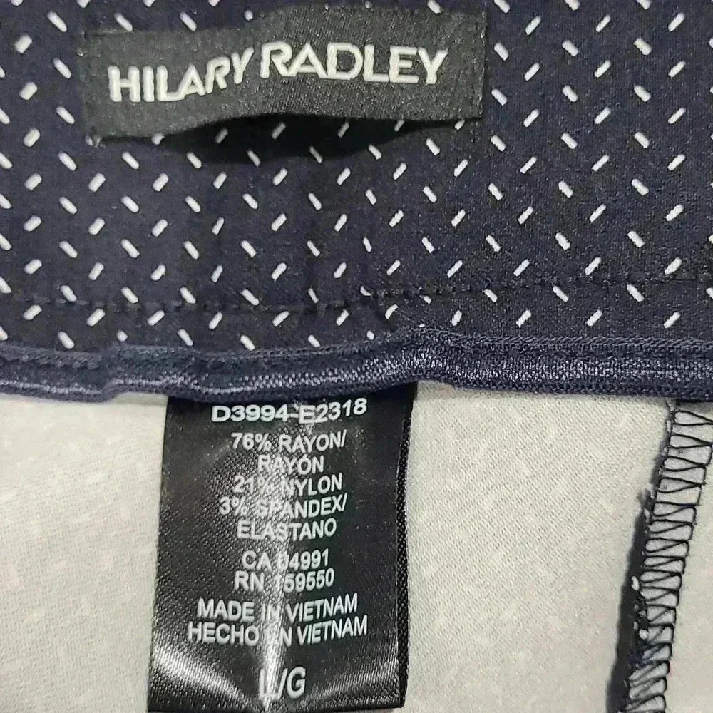 HILARY RADLEY Bermuda Shorts Pull On Navy Size L - Picture 4 of 6